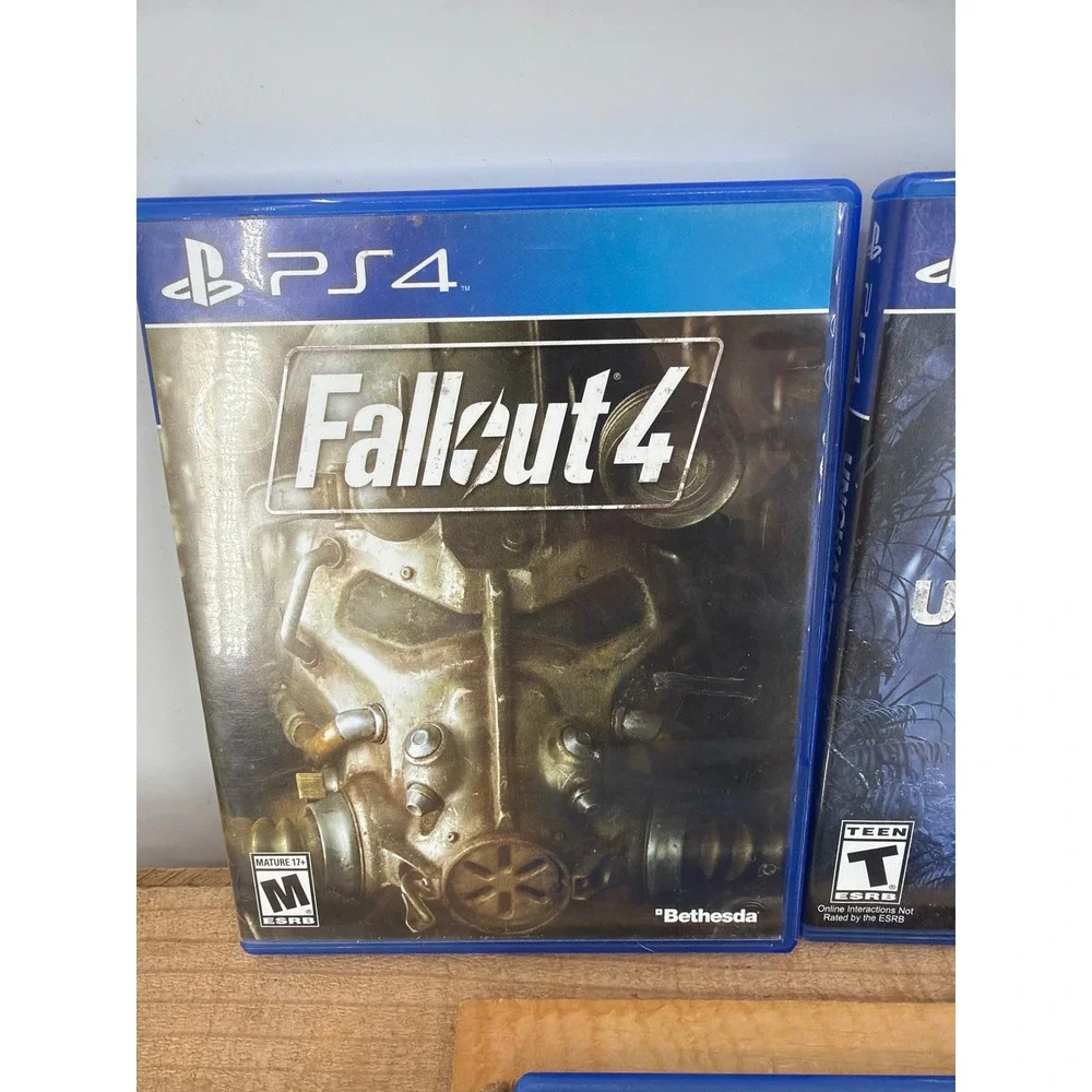 PS4 Game Bundle‎ Fallout 4 Uncharted 4 COD Advanced Warfare Shadow Mordor
